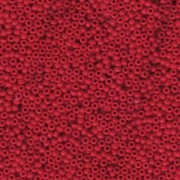 Miyuki Rocailles Beads 3mm 0408 opaque Dark Red ca 13gr