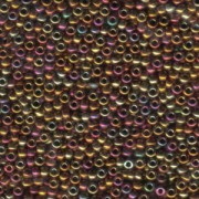 Miyuki Rocailles Beads 3mm 0462 metallic rainbow Gold-Violet-Green ca 13gr