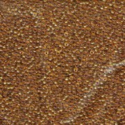 Miyuki Rocailles Beads 2mm 0133 transparent Golden Brown 12gr