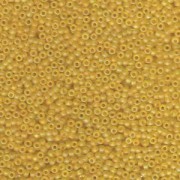 Miyuki Rocailles Beads 2mm 0136FR transparent rainbow matt Yellow 12gr