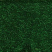 Miyuki Rocailles Beads 2mm 0147 transparent Dark Green 12gr