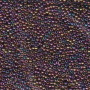 Miyuki Rocailles Beads 2mm 0188 metallic irisierend Purple Gold 12gr