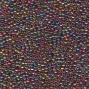 Miyuki Rocailles Beads 2mm 0257 transparent rainbow Purple Amber 12gr