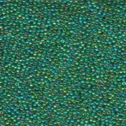 Miyuki Rocailles Beads 2mm 0354 fancy Green Blue Gold 12gr