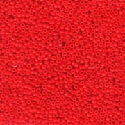 Miyuki Rocailles Beads 2mm 0407 opaque Red 12gr