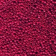 Miyuki Rocailles Beads 2mm 0426 opaque luster Berry Red 12gr