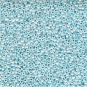 Miyuki Rocailles Beads 2mm 0430 opaque luster Baby Blue 12gr