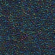 Miyuki Rocailles Beads 2mm 0455 metallic rainbow Green Blue Violet 12gr