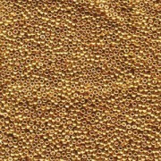 Miyuki Rocailles Beads 2mm 1053 galvanized Gold ca 12gr