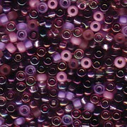 Miyuki Rocailles Beads 2mm Mix01 Lilacs ca 24 Gr.