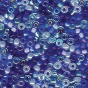 Miyuki Rocailles Beads 2mm Mix02 Blue Tones ca 24 Gr.