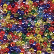 Miyuki Rocailles Beads 2mm Mix16 Rainbow ca 24 Gr.