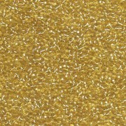 Miyuki Rocailles Beads 1,5mm 0003 transparent silverlined Gold ca 11gr