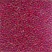 Miyuki Rocailles Beads 1,5mm 0254 transparent rainbow Berry-Gold ca 11gr