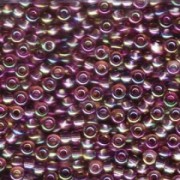 Miyuki Rocailles Beads 1,5mm 0296 transparent rainbow Violet-Blue-Bronze ca 11gr