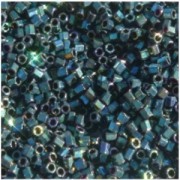 Miyuki Hexagon Beads 1,5mm 0465 metallic rainbow Olive Green ca 11gr