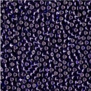 Miyuki Rocailles Beads 1,5mm 1446 transparent silverlined Royal Purple ca 11gr