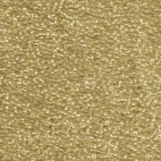 Miyuki Rocailles Beads 1,5mm 1522 Crystal sparkling Gold lined ca 11gr