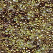 Miyuki Rocailles Beads 1,5mm Mix55 Olive Medely ca 11 Gr.