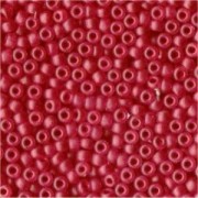 Miyuki Rocailles Beads 3mm 0140F transparent matt Red Orange ca 13gr