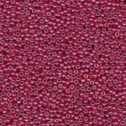Miyuki Rocailles Beads 3mm 4211 Duracoat galvanized Blight Cranberry ca 22gr
