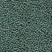 Miyuki Rocailles Beads 3mm 4215 Duracoat galvanized Sea Green ca 22gr