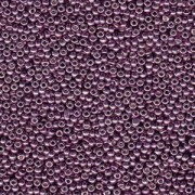 Miyuki Rocailles Beads 3mm 4220 Duracoat galvanized Eggplant ca 22gr