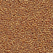 Miyuki Rocailles Beads 1,5mm 4203 Duracoat galvanized Yellow Gold ca 11gr
