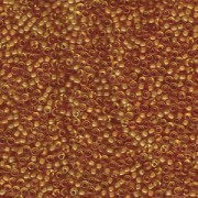 Miyuki Rocailles Beads 2,2mm 1937 oder 9660-144 peachlined semimatt light Amber ca 10gr