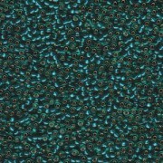 Miyuki Rocailles Beads 2,2mm 2425 oder 9660-604 silverlined Teal ca 10gr