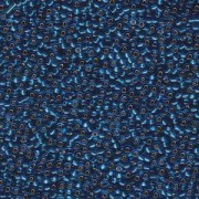 Miyuki Rocailles Beads 2,2mm 0025 oder 9660-454 silverlined Capri Blue ca 10gr