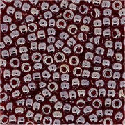 Miyuki Rocailles Beads 2,2mm 0324 oder 9660-294 transparent rainbow Ruby ca 10gr