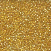 Miyuki Rocailles Beads 2,2mm 0004 oder 9660-714 silverlined dark Gold ca 10gr