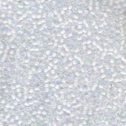 Miyuki Rocailles Beads 2mm 284 whitelined rainbow Crystal ca 12gr