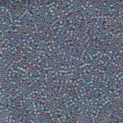 Miyuki Rocailles Beads 1,5mm 0152FR transparent rainbow matt Grey  ca11gr