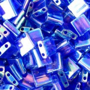 Miyuki Tila Beads 5mm transparent irisierend Cobalt TL0177 7,2gr