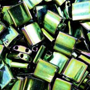 Miyuki Tila Beads 5mm Metallic Green Irisierend TL0468 7,2gr