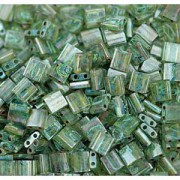 Miyuki Tila Picasso Beads 5mm transparent Olivine TL4506 ca 7,2gr