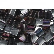 Miyuki Tila Special Plating Beads 5mm transparent Amethyst Topaz Chrome TL4554 ca 7,2gr