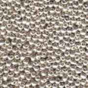 Miyuki Drop Beads 3,4mm 0961 bright plated Sterling 10gr
