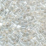 Miyuki Würfel Beads, Cube, Square Beads 4mm 0001 transparent silverlined Clear 20gr