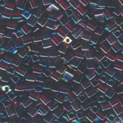 Miyuki Würfel Beads, Cube, Square Beads 4mm 0257 transparent rainbow Dark Amber 20gr