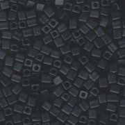 Miyuki Würfel Beads, Cube, Square Beads 4mm 0401F opaque matte Black 20gr