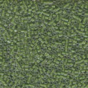 Miyuki Würfel Beads, Cube, Square Beads 1,8mm 0245 insinde colorlined Lime Green 12gr