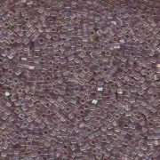 Miyuki Würfel Beads, Cube, Square Beads 1,8mm 0256 transparent rainbow Light Amethyst 12gr