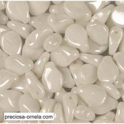 Preciosa PIP Beads 5x7mm 00030-14400 White Alabaster Luster ca 60 Stück