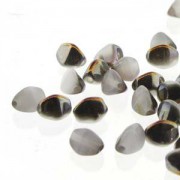 Pinch Beads 5x3mm White Sliperit 50 Stück