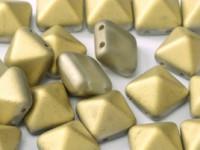 Pyramid Beads 12mm Crystal Amber matt 5 Stück