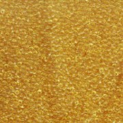 Miyuki Rocailles Beads 2mm 0132F matt transparent Light Gold 12gr