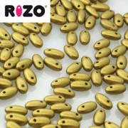 Rizo Glasperlen 2,5x6 mm Olive Gold ca 25gr